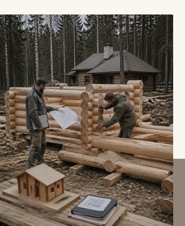 Проектирование и строительство домов из бревна в Калининграде